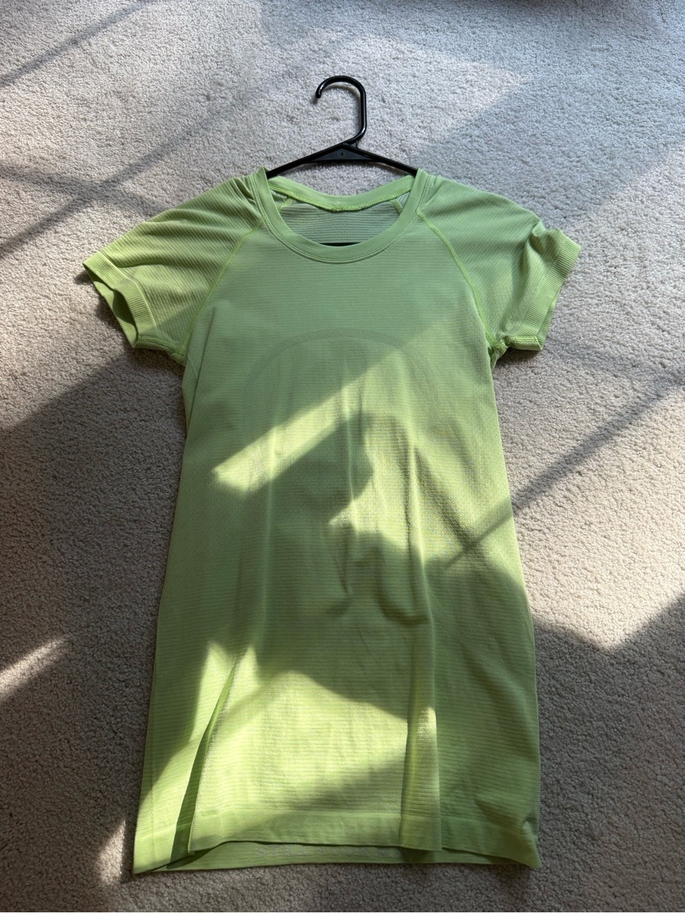lululemon athletica Light Green Short Sleeve Tee